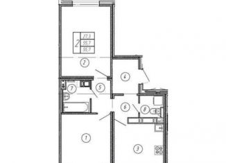 Продаю 2-комнатную квартиру, 56.4 м2, Воронеж, улица Загоровского, 5/1