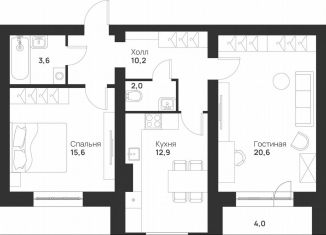 Продам 2-комнатную квартиру, 68.9 м2, Тула, улица Героев России, 6