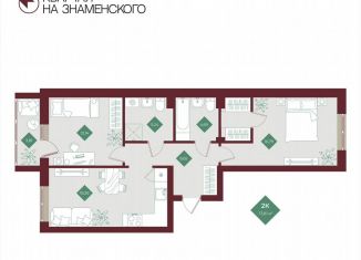 Продам двухкомнатную квартиру, 73.8 м2, Тобольск, микрорайон 3Б, 6Бк2