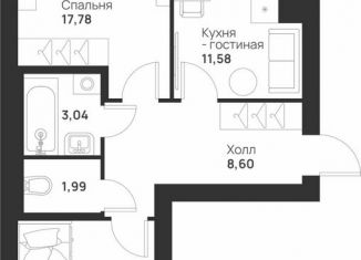 Продается 2-комнатная квартира, 61.4 м2, Тула, улица Героя России Зиничева, 8