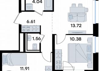Продаю 2-ком. квартиру, 50.3 м2, Татарстан