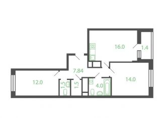 Продажа двухкомнатной квартиры, 59.3 м2, Котельники, микрорайон Новые Котельники, 20
