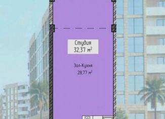Продается 1-ком. квартира, 32 м2, Махачкала, проспект Насрутдинова, 118, Ленинский внутригородской район