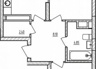2-комнатная квартира на продажу, 58.8 м2, Татарстан, улица Мансура Хасанова, 5