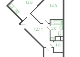 Продается двухкомнатная квартира, 61.5 м2, Котельники, микрорайон Новые Котельники, 8