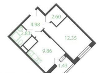 1-ком. квартира на продажу, 35.5 м2, Котельники, микрорайон Новые Котельники, 10