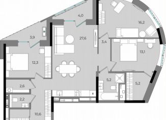 Продажа 3-комнатной квартиры, 106.3 м2, Удмуртия