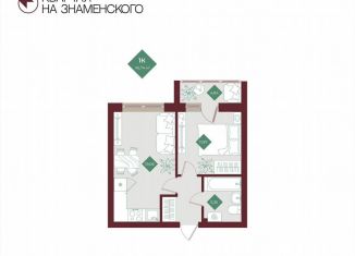 Продается 1-комнатная квартира, 45.7 м2, Тобольск, микрорайон 3Б, 6Бк2