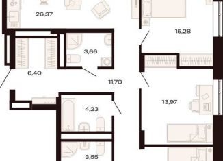 Продажа 4-ком. квартиры, 120 м2, Екатеринбург