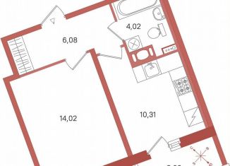 1-ком. квартира на продажу, 36.2 м2, Сертолово