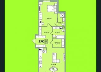 Продаю 2-комнатную квартиру, 83 м2, Владимир, улица Чайковского, 7