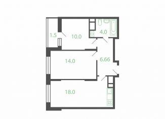 Продажа 2-комнатной квартиры, 54.7 м2, Котельники, микрорайон Новые Котельники, 20