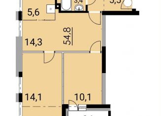 Продажа 2-ком. квартиры, 54.3 м2, Республика Башкортостан