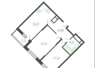Продажа двухкомнатной квартиры, 55.1 м2, Котельники, микрорайон Новые Котельники, 20