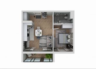 Продаю 1-ком. квартиру, 43 м2, Миасс