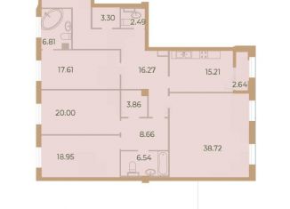 Продается 4-комнатная квартира, 180.7 м2, Санкт-Петербург, Петровский проспект, 11к3, метро Крестовский остров