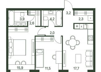 Продается 2-комнатная квартира, 63.3 м2, Москва, станция Стрешнево, 4-й Красногорский проезд