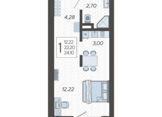 Продается квартира студия, 24.1 м2, Сочи, ЖК Кислород