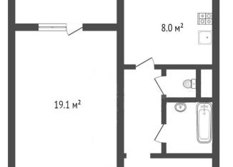 Однокомнатная квартира на продажу, 38 м2, село Новая Усмань, Полевая улица