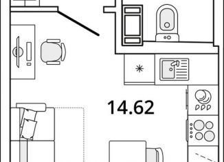 Квартира на продажу студия, 22.6 м2, Санкт-Петербург, Калининский район