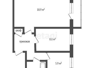 Двухкомнатная квартира на продажу, 40.6 м2, Москва, Озёрная улица, 30к1, район Очаково-Матвеевское