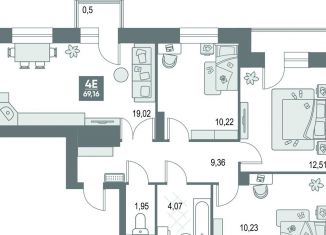 Продам 3-комнатную квартиру, 69.2 м2, Кировская область, улица Рудницкого, 10А