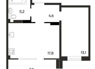 Продажа однокомнатной квартиры, 47.9 м2, Бахчисарай