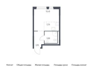 Продаю квартиру студию, 21.7 м2, деревня Новосаратовка