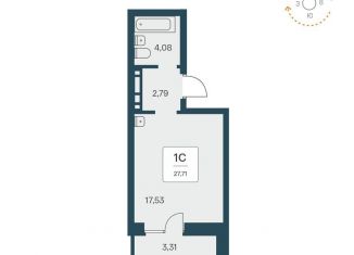 Продам квартиру студию, 27.7 м2, Новосибирск, Калининский район