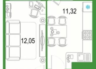 Продаю однокомнатную квартиру, 34.9 м2, Кудрово, проспект Строителей, 16к1, ЖК Геометрия