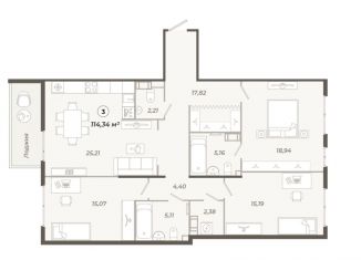 Продаю 3-комнатную квартиру, 114.3 м2, Санкт-Петербург, Нейшлотский переулок, 3, метро Выборгская