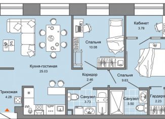 Продается 2-ком. квартира, 65 м2, Екатеринбург, метро Чкаловская