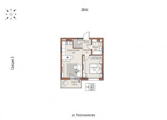 Продаю однокомнатную квартиру, 42.2 м2, Татарстан