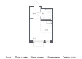 Продается квартира студия, 21.7 м2, посёлок Мирный, жилой комплекс Томилино Парк, к6.2, ЖК Томилино Парк