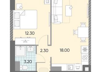 Продажа 1-ком. квартиры, 35.8 м2, Москва, жилой комплекс Обручева 30, к1, метро Калужская