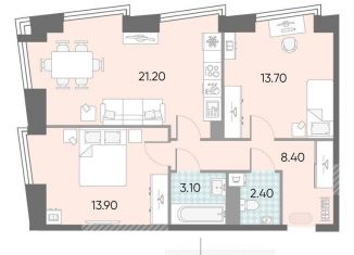 Продаю двухкомнатную квартиру, 62.7 м2, Москва, метро Калужская, жилой комплекс Обручева 30, к1