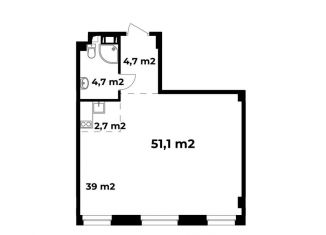 Продается однокомнатная квартира, 49.2 м2, Нижегородская область