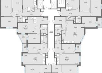 Продаю двухкомнатную квартиру, 47.9 м2, Липецк, ЖК Атмосфера