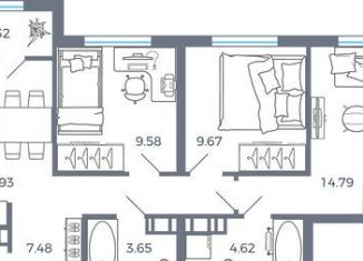 Продаю 3-комнатную квартиру, 68 м2, Самарская область, Фёдоровская улица, 1