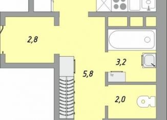 Продажа 2-комнатной квартиры, 51.8 м2, Оренбург, улица Юркина, 2, Промышленный район