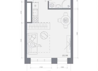 Продаю 1-ком. квартиру, 28.9 м2, Казань, Вахитовский район