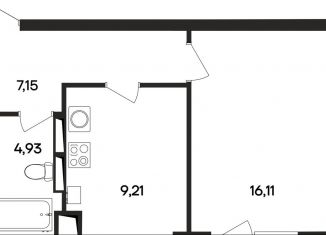 Продается 1-ком. квартира, 37.4 м2, Крым