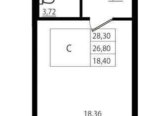 Продажа квартиры студии, 28.3 м2, Мурино, ЖК Тридевяткино Царство