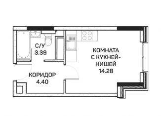 Квартира на продажу студия, 22.1 м2, Москва, СВАО, улица Корнейчука, 27с7