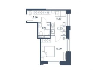 Продается 1-комнатная квартира, 30.4 м2, Санкт-Петербург, метро Звёздная