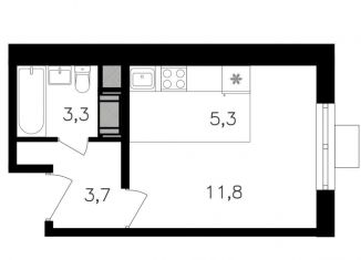 Продажа квартиры студии, 24.1 м2, Москва, район Щукино