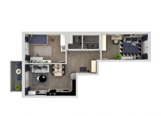 Продам 2-комнатную квартиру, 55.9 м2, Мурино, улица Шоссе в Лаврики, 64к2, ЖК Северный