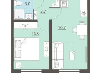 Продаю однокомнатную квартиру, 34 м2, Екатеринбург, метро Ботаническая