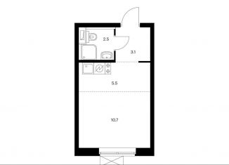 Продажа квартиры студии, 21.8 м2, Москва, ЖК Римского-Корсакова 11