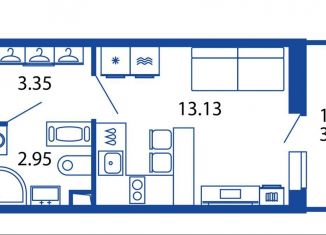 Продается квартира студия, 20.6 м2, Санкт-Петербург, Приморский район